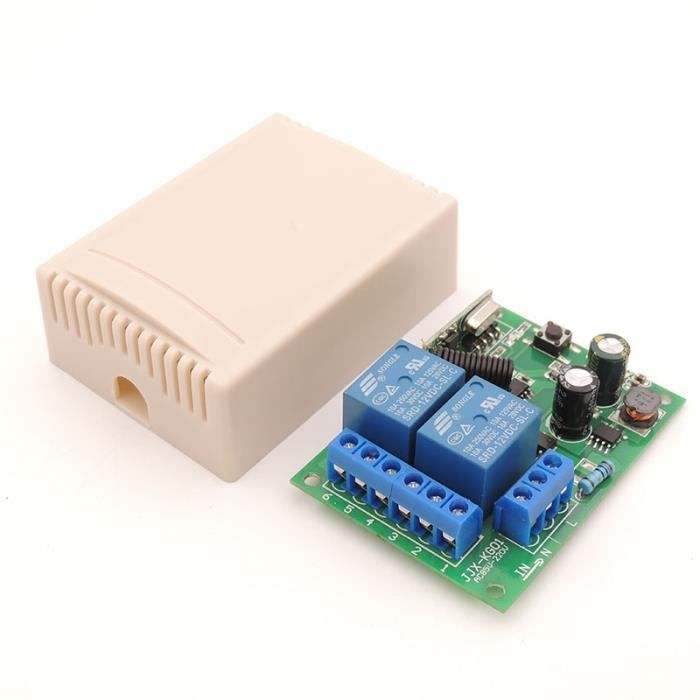 Télécommande 1RC 6CH - Commutateur sans fil RF universel, système de  télécommande, récepteur, émetteur, 433MH - Cdiscount Bricolage
