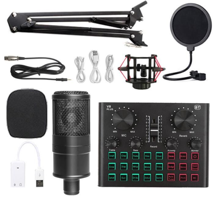 Gosera Mini Mixeur Audio 2 Canaux USB – Interface Portable Pour Enregistrement Guitare, Voix & Streaming Studio