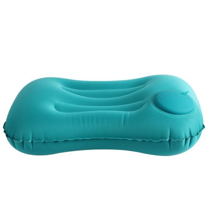 SUTAFOR Oreiller de Camping Gonflable Coussin de Voyage Ultraléger 73g pour Randonnee, Extérieur Coussin de Plage en TPU Doux et Confortables, Noir