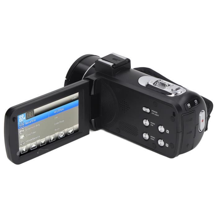 Caméscope 6K 64MP Avec Zoom 18x - Écran Tactile 4", Micro, Télécommande, Idéal Vlogging YouTube
