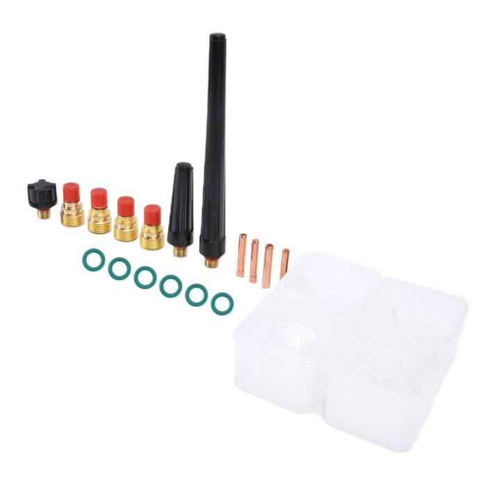 Kit d'accessoires pour torche de soudage TIG 16 pièces Consommables Kit d'accessoires pour torche de soudage TIG 16 pièces Consommables