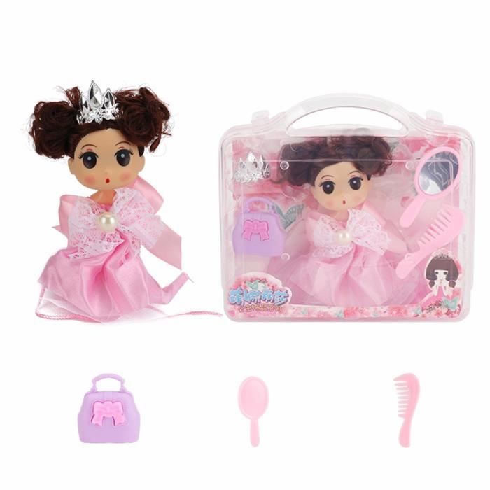Bebe Faire Semblant Jouer Maquillage Jouets Pour Filles Princesse Coiffure Poupee Maquillage Cosmetique T484 Cdiscount Jeux Jouets
