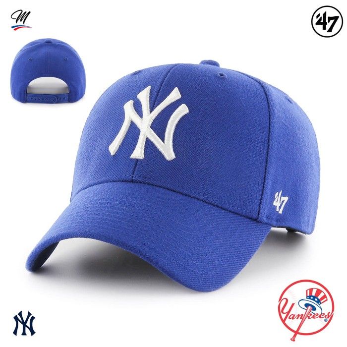 Casquette Snapback MVP New York Yankees - 47 Brand - Bleu - Adulte - Homme - Baseball