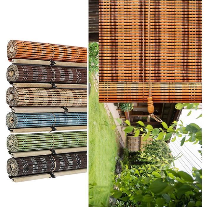 Store Enrouleur Bambou pour Exterieur Terrasse Pergola, Premium Rideau en  Bambou, pour Interieur Fenêtres Decor, Balcon, Couleu[206] - Cdiscount  Maison