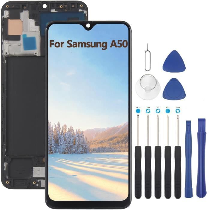 écran LCD Samsung Galaxy A50 SM-A505FD A505 Remplacement Réparation écran cassé OLED Outil de Réparation Gratuit