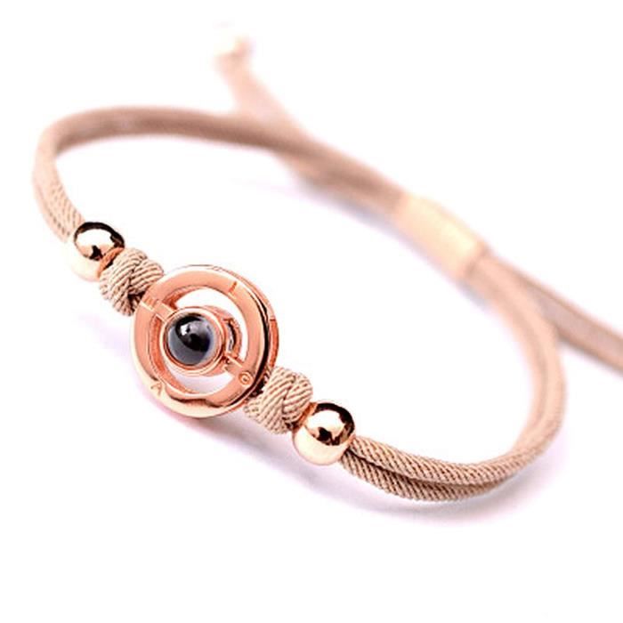 Bracelet Fqjk9 Je T Aime Bracelet 100 Langues Amour Memoire Bracelet A La Main Corde Reglable Couple Cadeau Memorable Pour Soeur Achat Vente Maillon De Bracelet Bracelet Je T Aime Bracelet