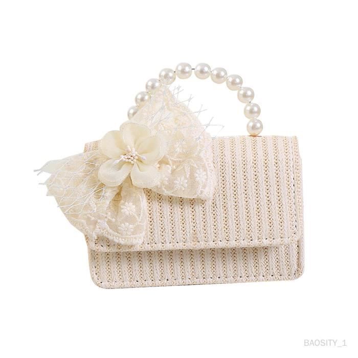 Sac à Main Tissé Pour Femme - Cuir Végétalien Et Daim - Bandoulière Réglable - Dimensions : 31 X 13 X 4,3 Cm - Cadeau élégant - 5