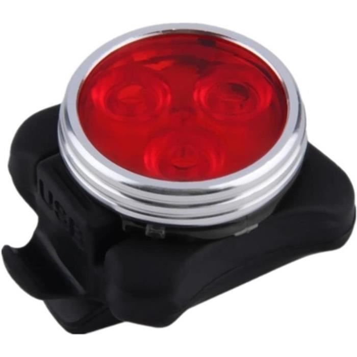 Feu Arrière Vélo LED En Forme De Cœur – 2 Modes (fixe/clignotant) – Étanche, Piles Remplaçables