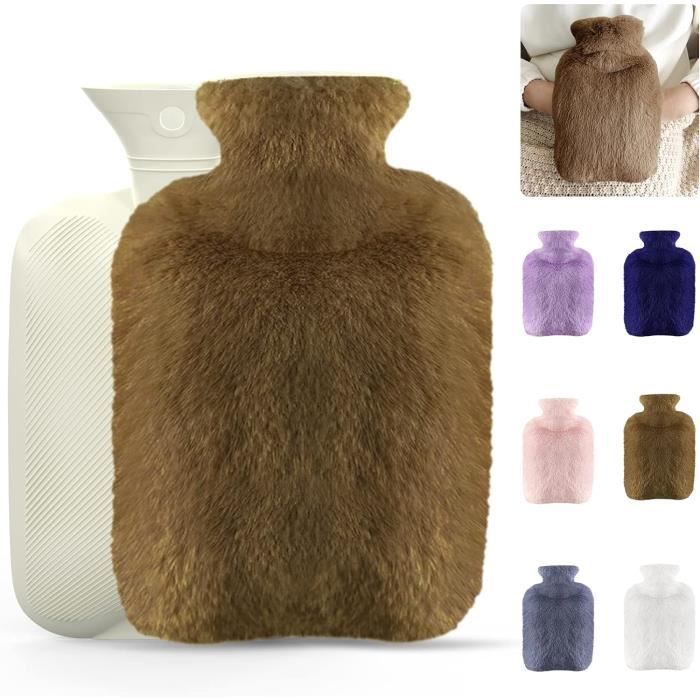 Bouillotte En Peluche 2 Litres - Beige - Douce Et Réconfortante - Neuf - Générique
