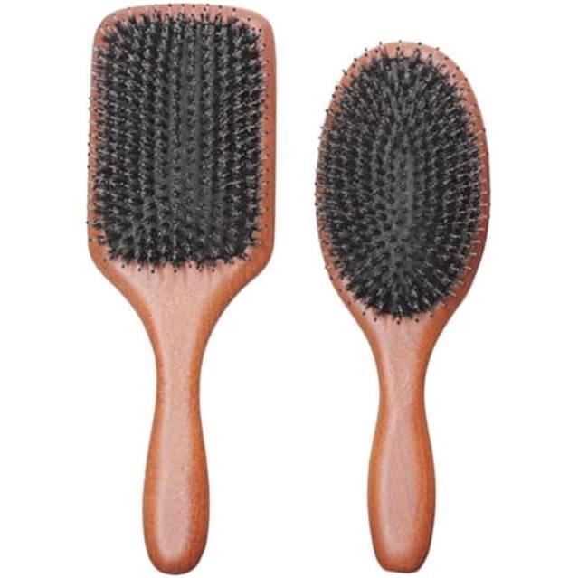 Brosse à Légumes En Bois HOFMEISTER - Poils Naturels, 13.5cm - Pour Pommes De Terre, Carottes…