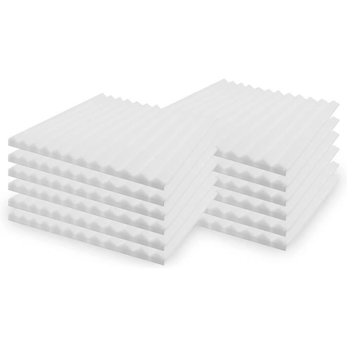 Panneaux Acoustiques Autocollants - Lot De 10, épaisseur 1,2 Cm, Motif Brique, Pour Home Studio, Salon
