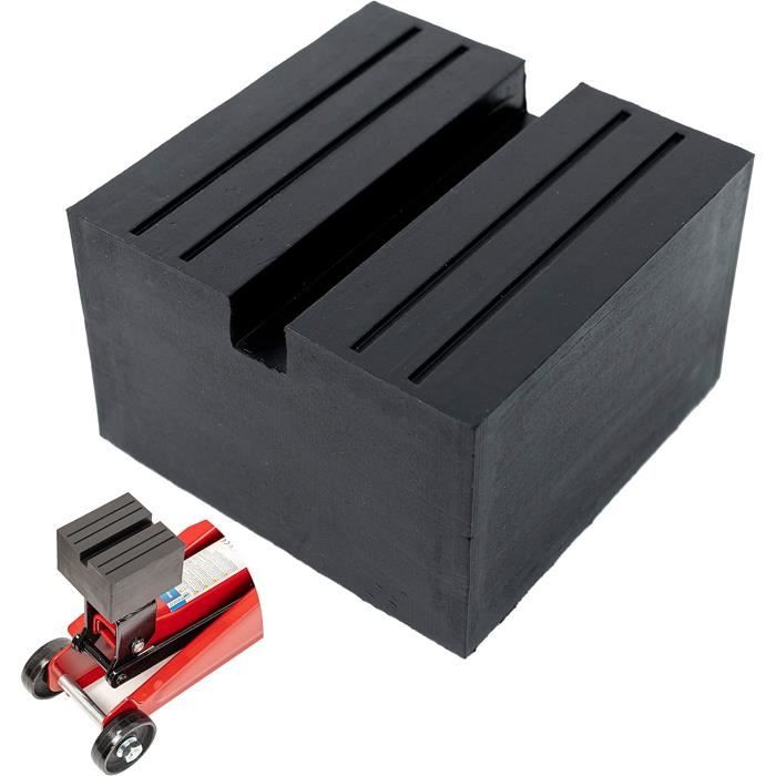 2 Pièces Support En Caoutchouc Power Pad Pour Cric - Protection Voiture SUV, Antidérapant Et Robuste 3 Tonnes
