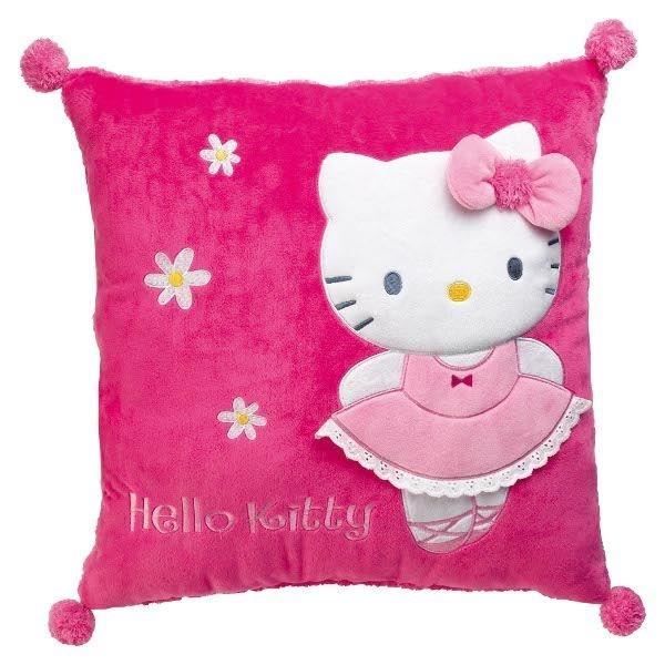 Fun House Hello Kitty coussin carre 35 x 35 cm pour enfant