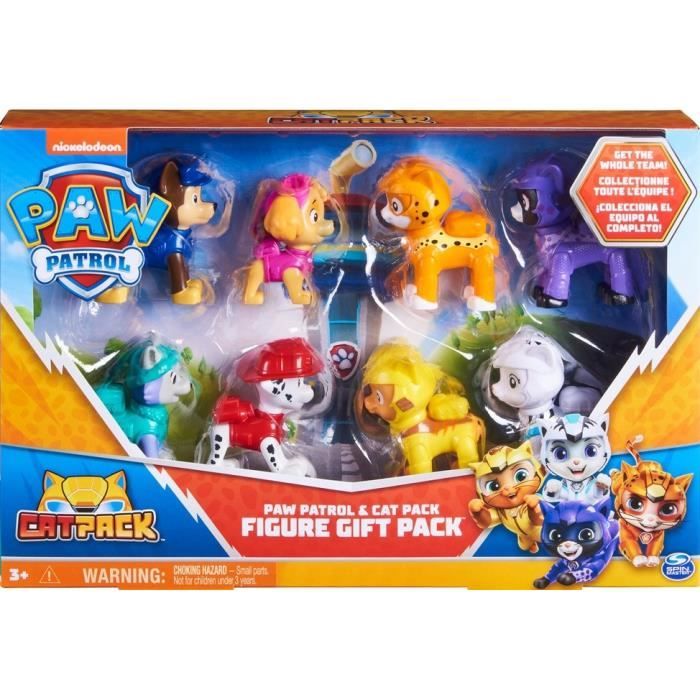 8 Figurines Action Pat Patrouille Multi-Pack