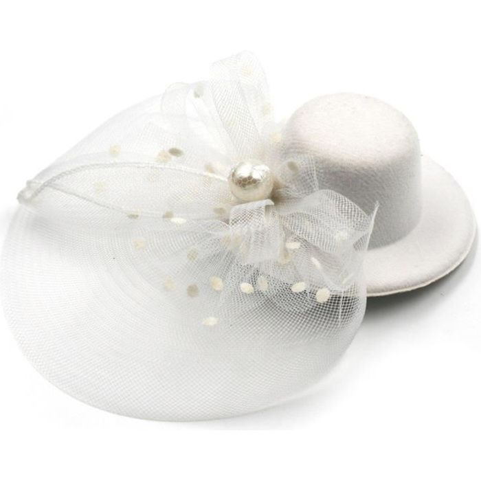 Accessoire Cheveux Chapeau blanc spécial Mariage