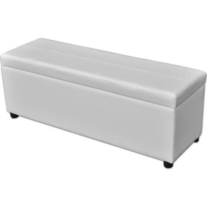 Banc Coffre De Rangement En Bois Blanc Achat Vente Banc Soldes Sur Cdiscount Des Le 20 Janvier Cdiscount