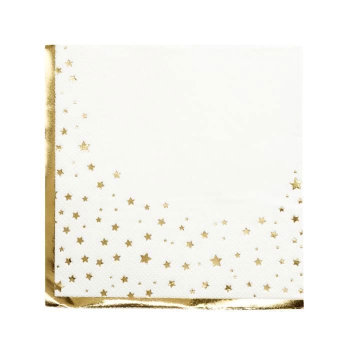 Serviettes moments 16 lots Crème lunch serviettes deco Mariage
