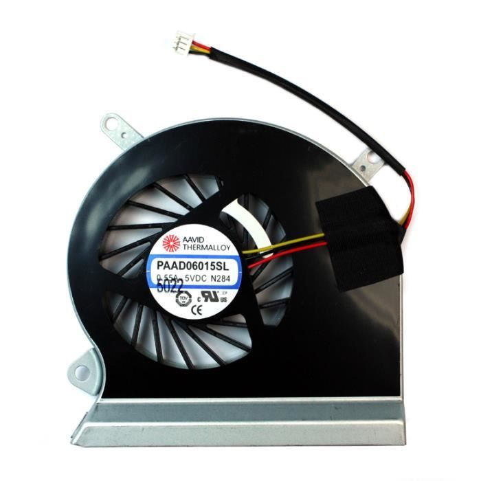 Ventola di raffreddamento CPU per computer portatile MSI GE62 GE72 PE60 PE70 GL62 GL72 Serie AAVID THERMALLOY PAAD06015SL 0.55A 5VDC