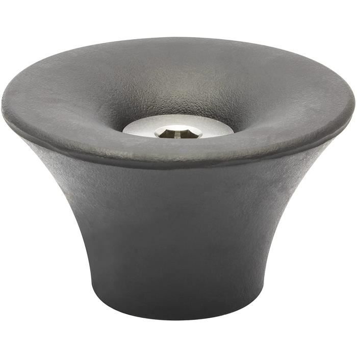 WAGNER Butée de porte extérieure Ø 50 x 30 mm Noir Butoir design