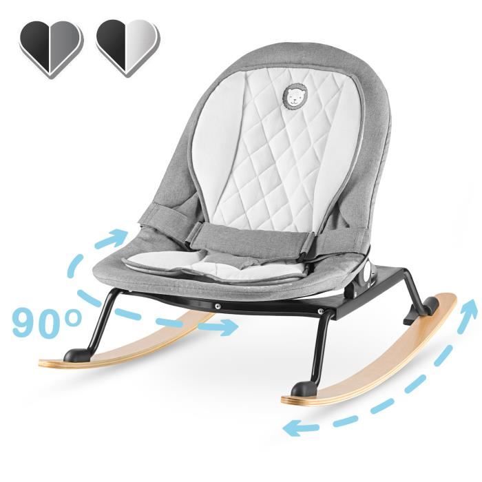 Lionelo Balancelle Et Transat Bebe Rosa Bascule Et Rotation 90 Gris Noir Cdiscount Puericulture Eveil Bebe