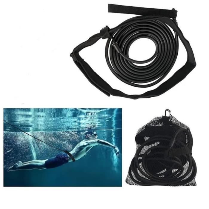 Elastique de Nage Piscine,Ceinture de Nage Piscine, Ceinture de Résistance  à La Réglable, Elastique de Nage avec Sangles de Cheville - Cdiscount Sport