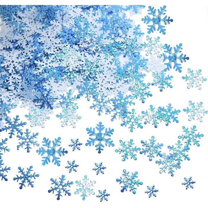 Hiver Bleu Noël Flocons de neige nappes-Tailles Assorties