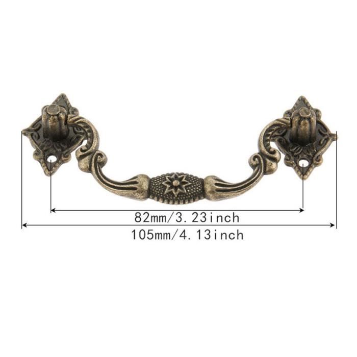 Espacement des trous 480 mm - Poignée de porte carrée en acier