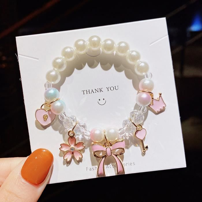 Set Bracelet Et Collier En Bois Avec Perles Colorées Et Pendentif Licorne – DIY Créatif Pour Filles – Idéal Pour Fêtes Et Photos