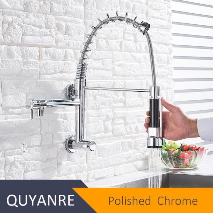 Robinet De Cuisine Mural ROHL Inca Brass - A1456LMWSIB-2, Avec Pulvérisateur Latéral, Neuf