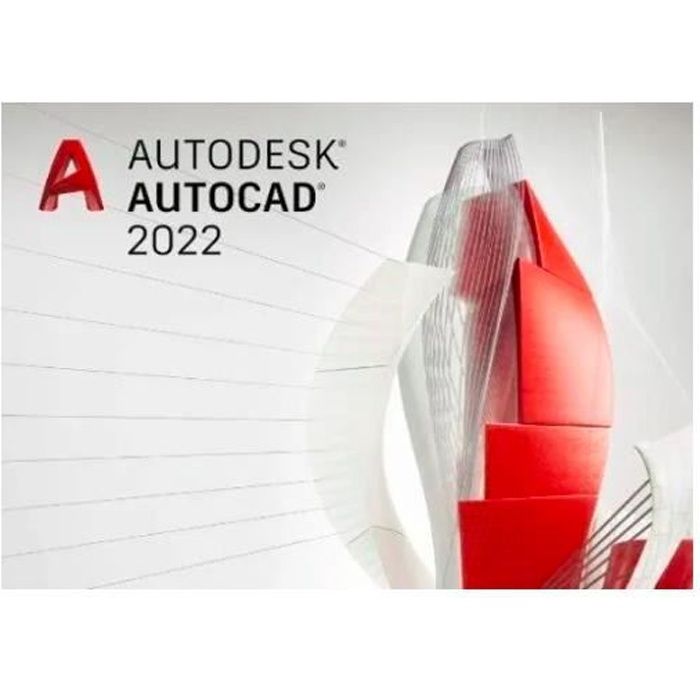 Logiciels – Autodesk – Autocad 2022 – Licence 1 AN – Windows – Clé dActivation