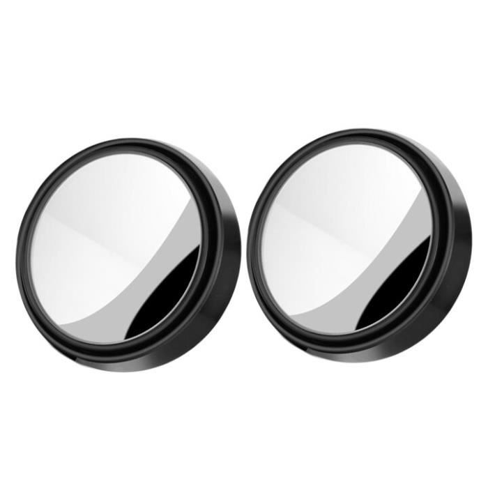 2 Miroirs Angle Mort NHPY Pour Voiture - Verre Convexe Rotatif - Adhésif 3M