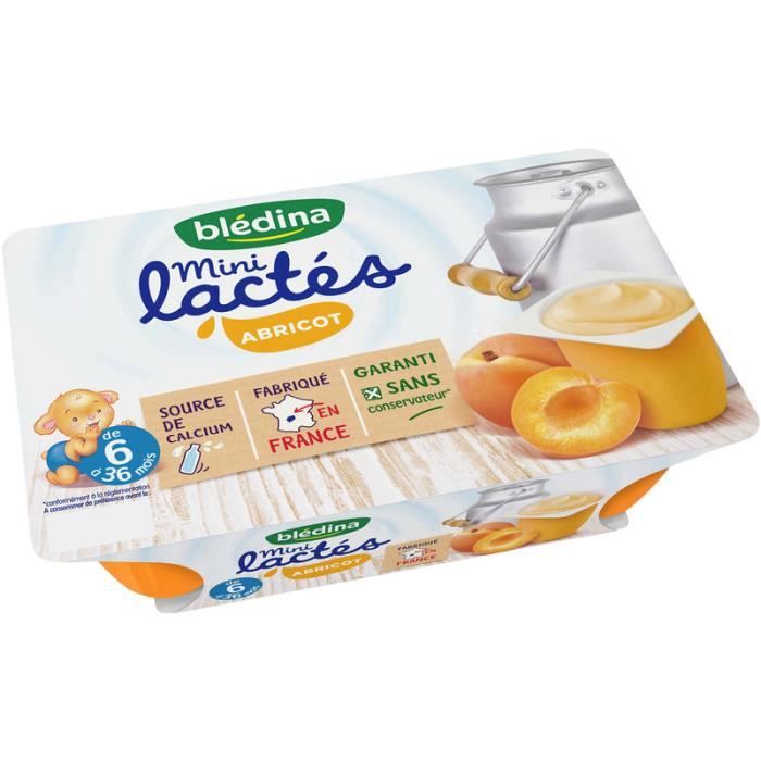 Bledina Mini Lactes Abricot 6x55 G De 6 A 36 Mois Achat Vente Dessert Lacte Bledina Mini Lactes Abricot 6x55 G De 6 A 36 Mois Soldes Cdiscount