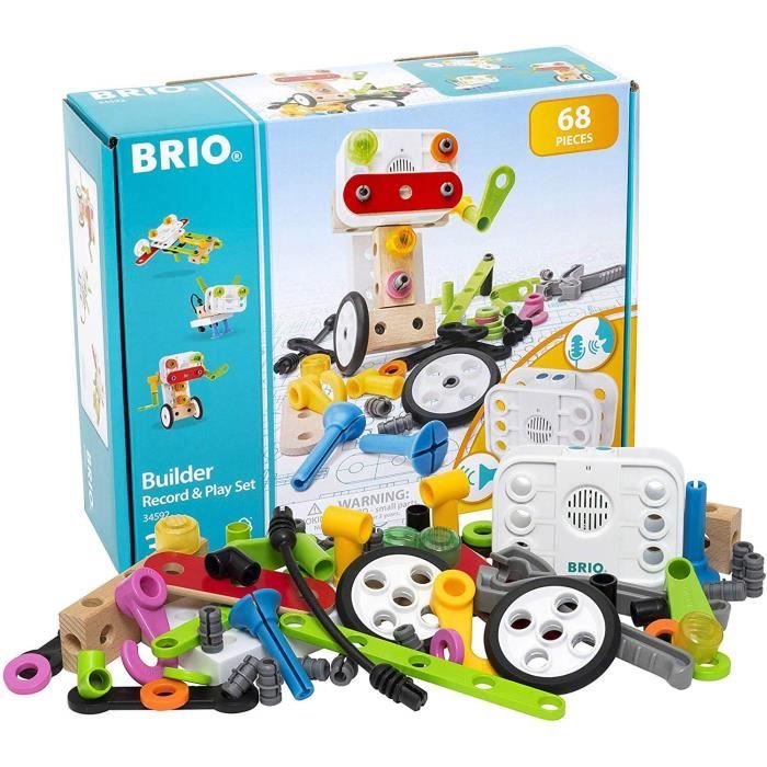 BRIO Builder - 34592 - Coffret Builder et enregistreur de voix - Mixte à partir de 3 ans