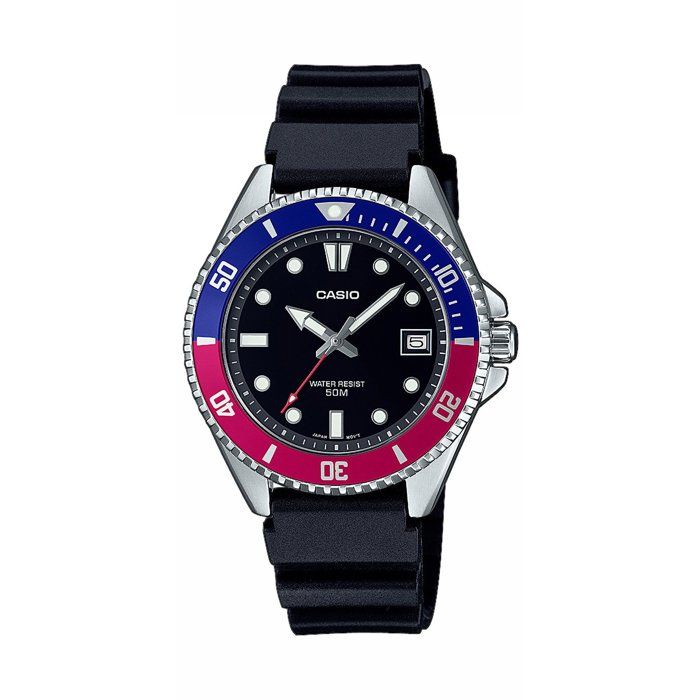 Montre - CASIO - MDV-10 - Homme - Noir/Bleu - Quartz - Analogique