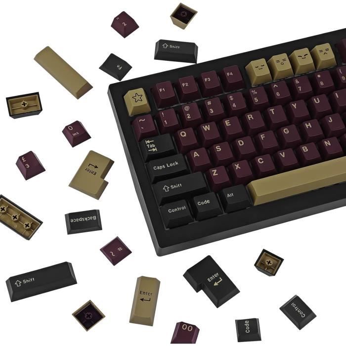 123 Keycaps League Of Legends Jinx – PBT Sublimé 5 Faces, Profil Cherry, Barre Espace 6.25U + Extracteur – Pour MX Switches