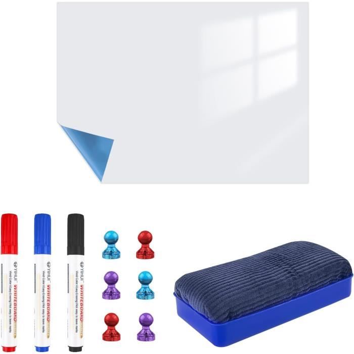 A4 Tableau Blanc Magnetique Frigo Tableau Blanc Mémo Aimanté 7Pcs Set Tableau Magnetique