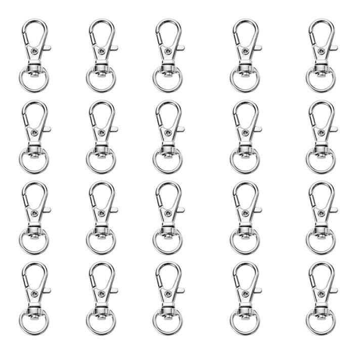 Lot de fermoirs en acier inoxydables pour fabrication de bijoux, set de