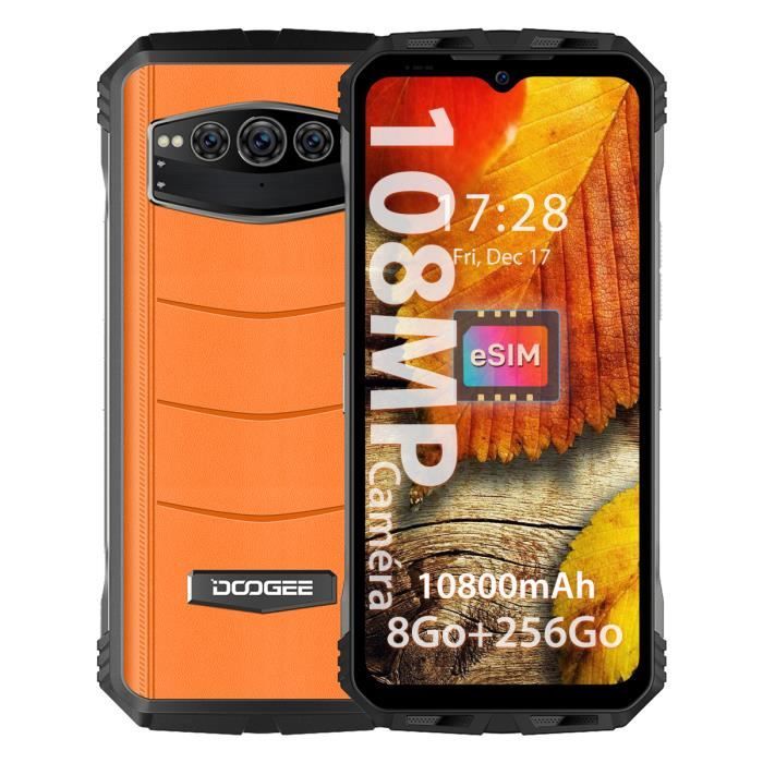 DOOGEE S110 Téléphone robuste 6,58 FHD 120Hz 10800mAh AI Triple camér