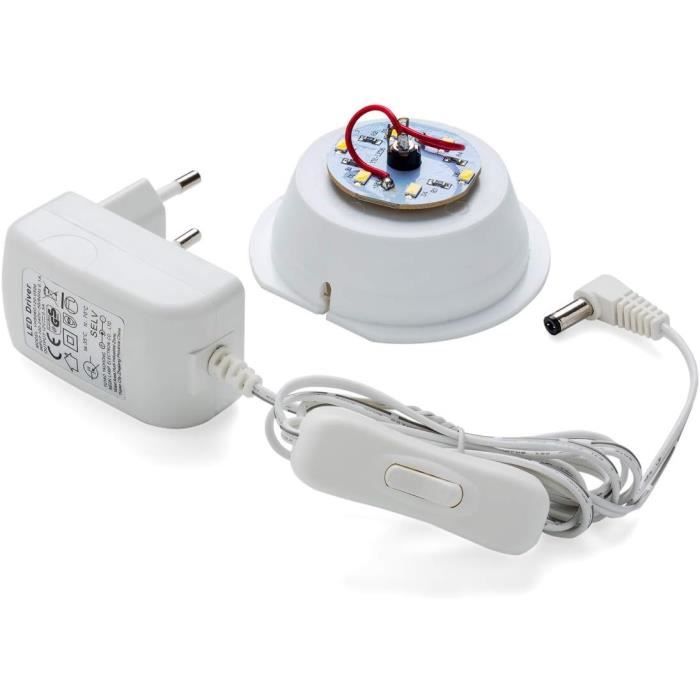 Lot De 2 Socles LED 3D Avec Télécommande - 16 Couleurs, 4 Modes, Pour Plaques Acrylique, Ambiance Lumineuse - 4