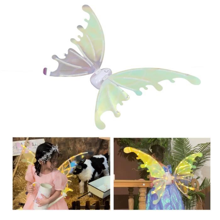 Ailes de fée lumineuses, 6 ailes lumineuses à LED, pour cosplay, Halloween, fête de fête, accessoires lumineux pour , filles et femmes, ailes de cosplay Ailes de fée lumineuses, 6 ailes lumineuses à LED, pour cosplay, Halloween, fête de fête, accessoires lumineux pour , filles et femmes, ailes de cosplay