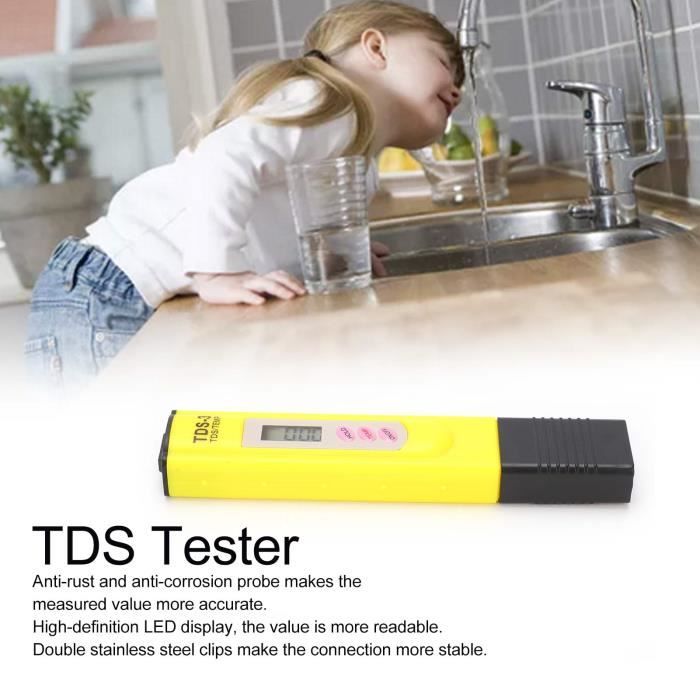 Testeur TDS Eau Digital Jinpojun - Ecran LCD 0-9999ppm | Qualité Eau Potable, Piscine, Aquarium