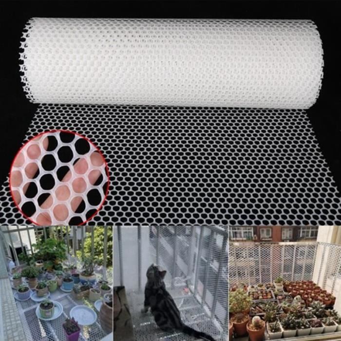 Comparer les prix de Filet de sécurité en plastique pour enfants Filet de Protection pour animaux domestiques chien chat balustrade de balcon filet