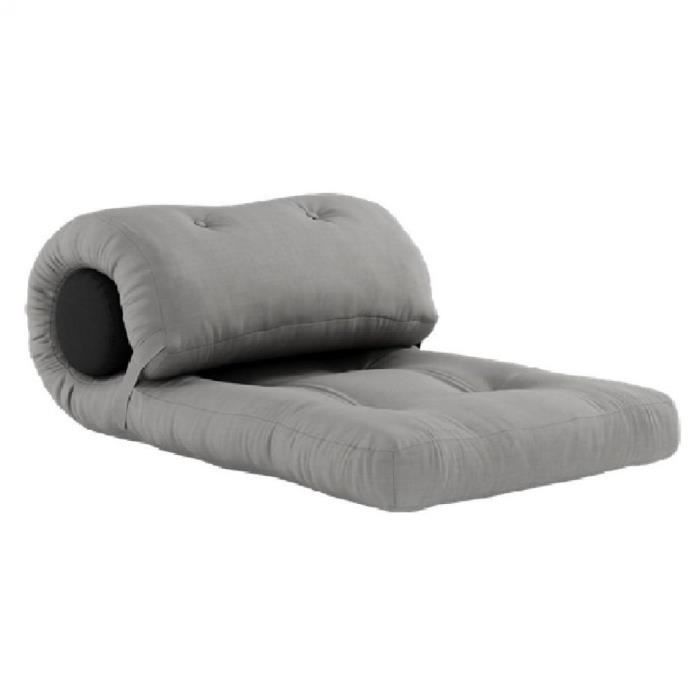 fauteuil futon convertible wrap couleur gris gris tissu inside75