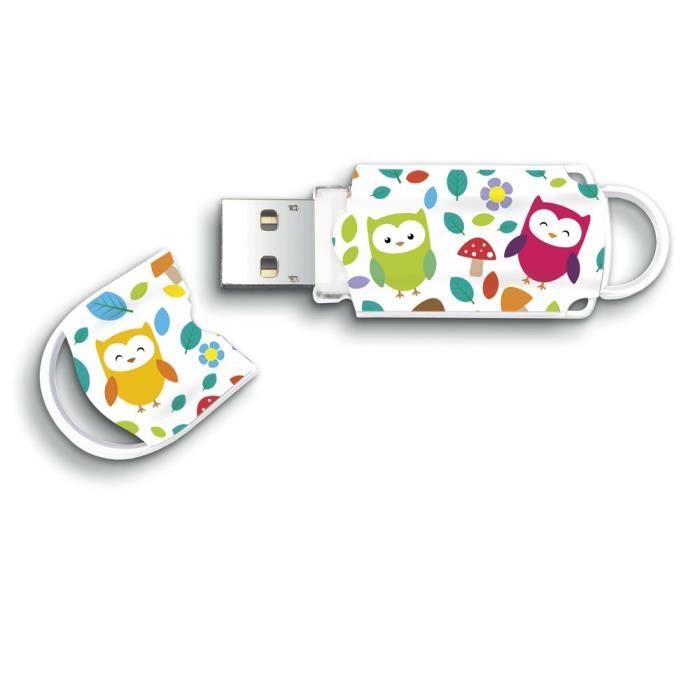Clé USB INTEGRAL Xpression Hibou 16Go - USB 2.0 - Garantie 2 ans