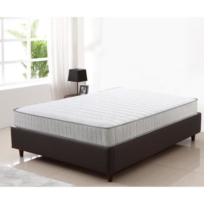 Matelas Mousse Mémoire Luxe Aloe Vera 140x200 Hauteur 16cm±2