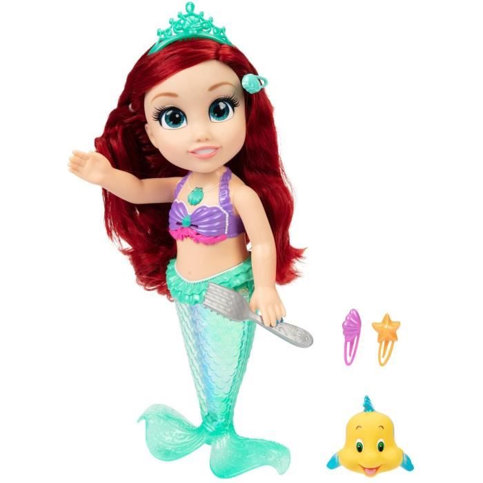 Poupée chantante Ariel de luxe Disney Store La petite sirène Polochon queue  articulée 45 cm - Poupées/Mini Poupées et Poupées XXL - La Boutique Disney