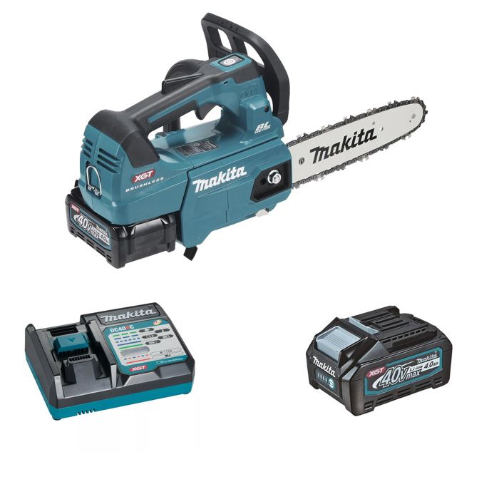 Tronçonneuse 40V max 25 cm MAKITA 2 batt.BL4040 + chargeur UC002GM202 - vue 2