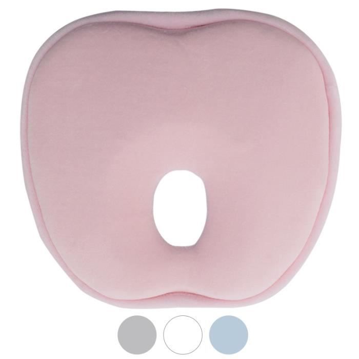 Coussin Anti Tete Plate A Memoire De Forme Rose Monsieur Bebe Cdiscount Puericulture Eveil Bebe