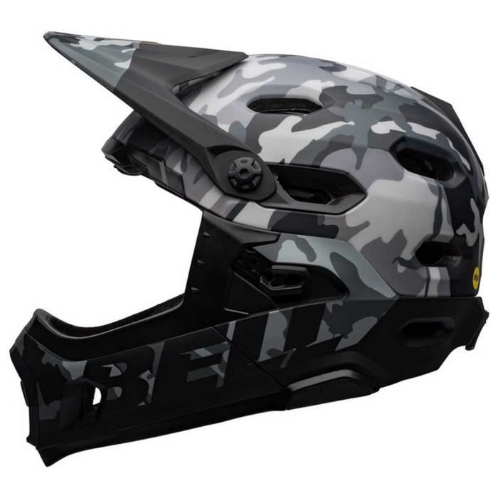 Casque de protection VTT BELL Super DH Mips - Gris