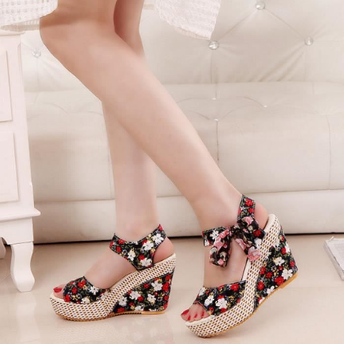 Chaussure online compensée boheme